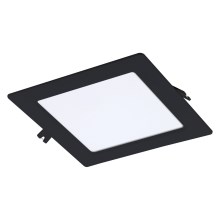 Rabalux - Χωνευτό Φωτιστικό LED LED/12W/230V 17x17 cm μαύρο