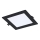 Rabalux - Χωνευτό Φωτιστικό LED LED/12W/230V 17x17 cm μαύρο