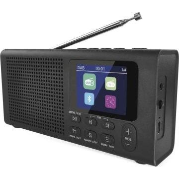 Radio DAB DAB+ FM 3W/5V/4xAA μαύρο