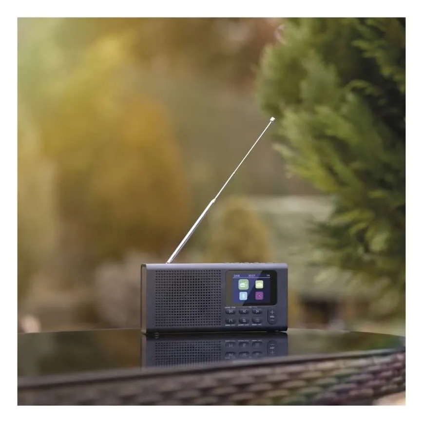 Radio DAB DAB+ FM 3W/5V/4xAA μαύρο