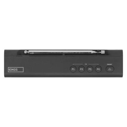 Radio DAB DAB+ FM 3W/5V/4xAA μαύρο