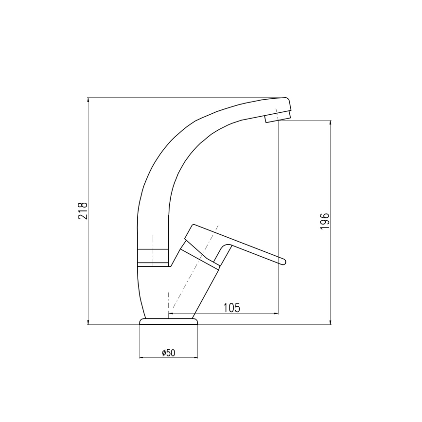 RAV Slezák CO106.0/2 - Μπαταρία νεροχύτη COLORADO 21,8 cm γυαλιστερό χρώμιο