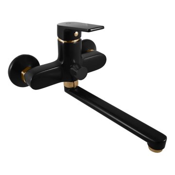 RAV Slezák CO153.5CMATZ - Μπαταρία μπανιέρας COLORADO μαύρη/χρυσή