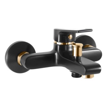 RAV Slezák CO154.5CMATZ - Μπαταρία μπανιέρας COLORADO μαύρη/χρυσή