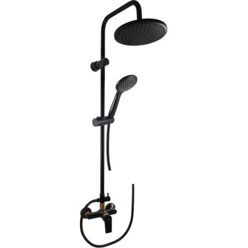 RAV Slezák CO182.5/7CMATZ - Σετ ντους με αναμεικτική μπαταρία COLORADO, μαύρο/χρυσό