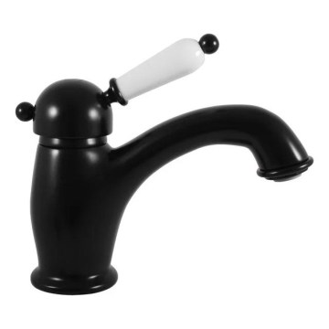 RAV Slezák L526.0CMAT - Μπαταρία νιπτήρα LABE RETRO 15,3 cm ματ μαύρη