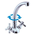 RAV Slezák MK120.0/2 - Μπαταρία νιπτήρα MORAVA 20,5 cm σε γυαλιστερό χρώμιο