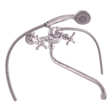 RAV Slezák MK153.5/1 - Σετ για μπανιέρα με μπαταρία MORAVA σε γυαλιστερό χρώμιο