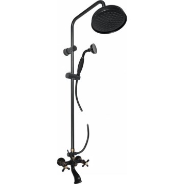 RAV Slezák MK159.5/7CMATSM - Σετ μπανιέρας με μίκτη MORAVA RETRO, μαύρο/μπρούτζινο