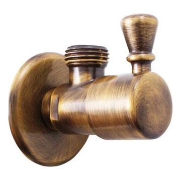 RAV Slezák RV0112SM - Γωνιακή βαλβίδα RETRO, σε παλαιωμένο ορείχαλκο