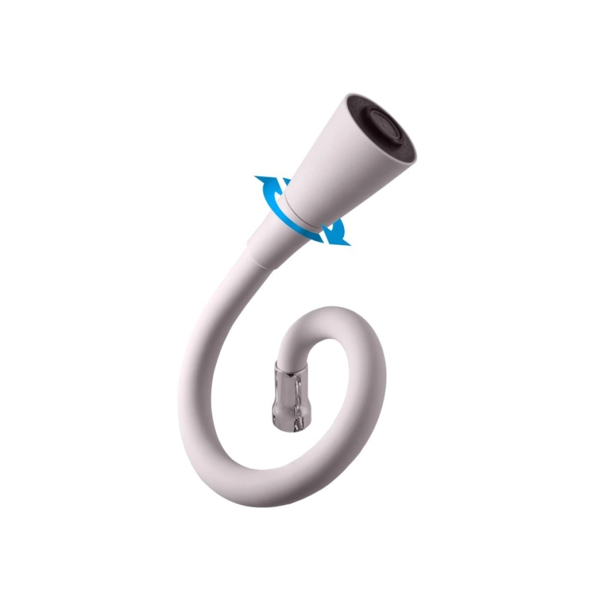 RAV Slezák SA006.0/13S - Μπαταρία νεροχύτη με ευέλικτο ρουξούνι SAZAVA 35,6 εκ. γκρι/γυαλισμένο χρώμιο