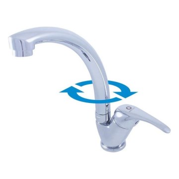 RAV Slezák SA006.0/3 - Αναμεικτική μπαταρία νεροχύτη SAZAVA 26,5 cm γυαλιστερό χρώμιο