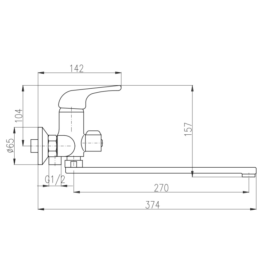 RAV Slezák SA053.5 - Μπαταρία μπανιέρας SAZAVA σε γυαλιστερό χρώμιο