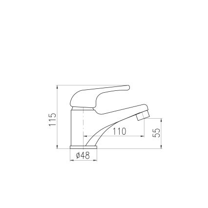 RAV Slezák SAJ091.0 - Μπαταρία νιπτήρα JUNIOR 11,5 εκ., κόκκινη/κίτρινη