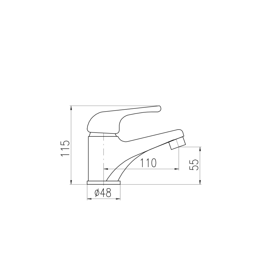 RAV Slezák SAJ091.0 - Μπαταρία νιπτήρα JUNIOR 11,5 εκ., κόκκινη/κίτρινη