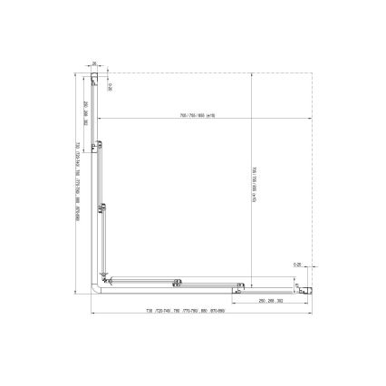Ravak 15V701R2Z1 - Πόρτα ντους SUPERNOVA 90x198 cm λευκή