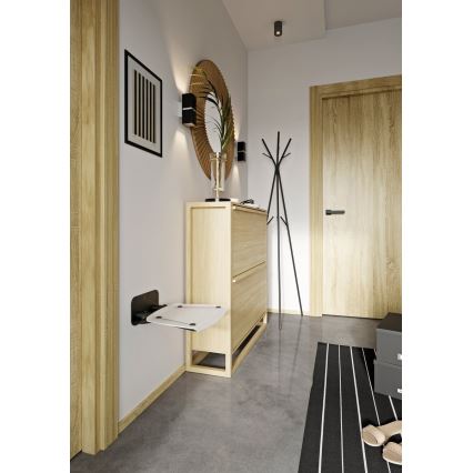 Ravak B8F0000060 - Πτυσσόμενο κάθισμα ντους OVO μαύρο