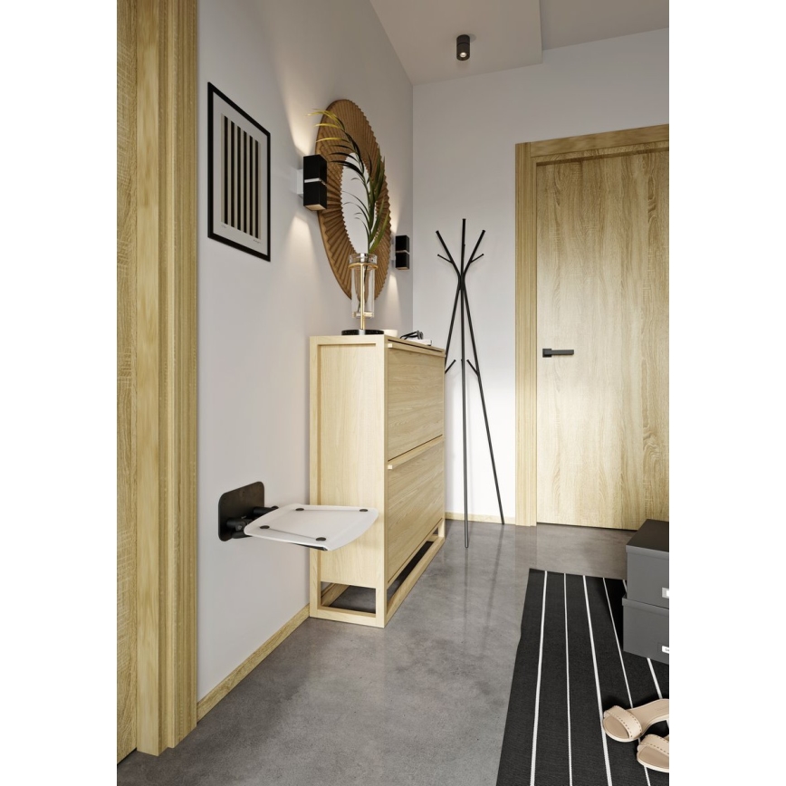 Ravak B8F0000060 - Πτυσσόμενο κάθισμα ντους OVO μαύρο