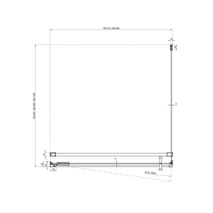 Ravak - Καμπίνα ντους COOL 80x80 cm γυαλιστερό χρώμιο