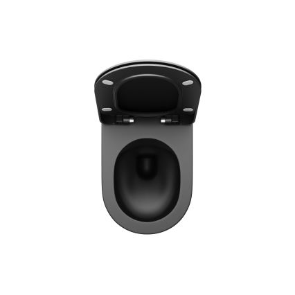 Ravak X01795 - Κάθισμα τουαλέτας SoftClose χρωμέ μαύρο