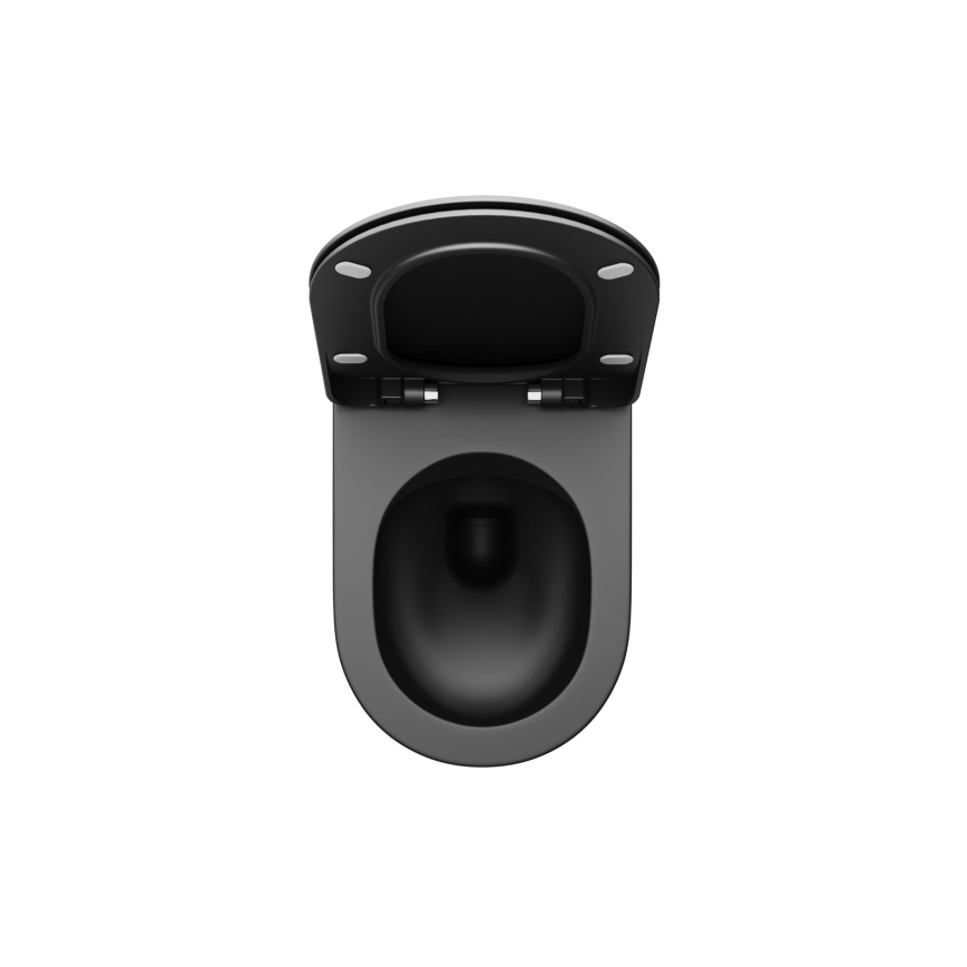 Ravak X01795 - Κάθισμα τουαλέτας SoftClose χρωμέ μαύρο