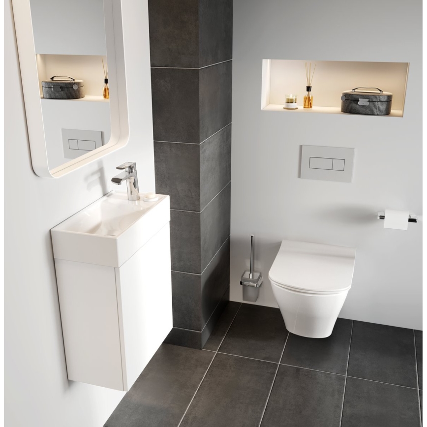 Ravak X070118 - Μπαταρία νιπτήρα FLAT 15,1 εκ. σε γυαλιστερό χρώμιο