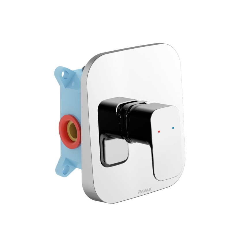 Ravak X070137 - Μπαταρία ντους για εντοιχισμένη εγκατάσταση R-BOX, σε γυαλιστερό χρώμιο