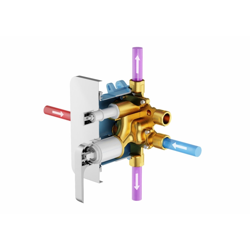 Ravak X070139 - Βασικό σώμα για εντοιχιζόμενες μπαταρίες R-BOX VARI 13,9x14,6 cm