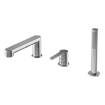 Ravak X070142 - Μπαταρία μπανιέρας 3 οπών PURI, γυαλιστερό χρώμιο