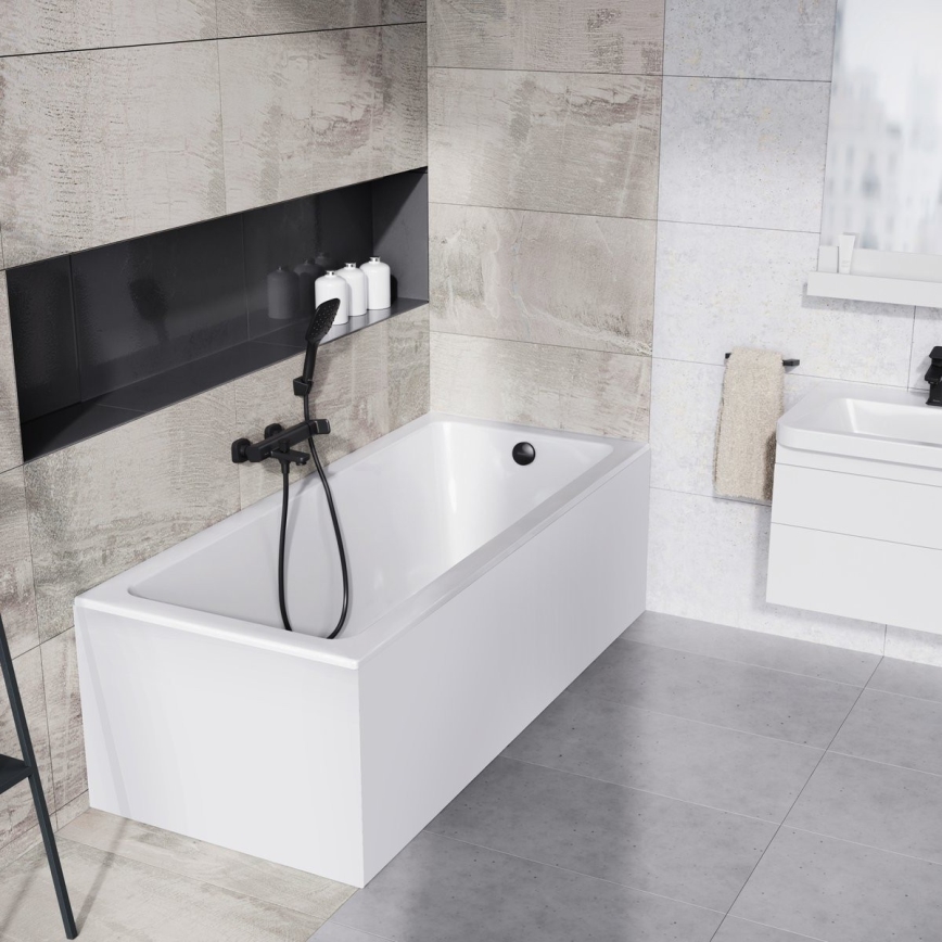 Ravak X070152 - Μπαταρία μπανιέρας FREE, μαύρη