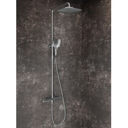 Ravak X070442 - Σετ ντους με θερμοστατική μπαταρία FLAT, γυαλιστερό χρώμιο