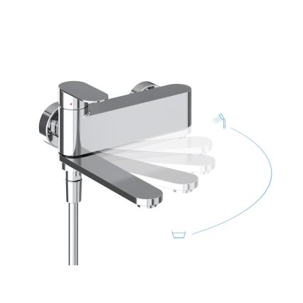 Ravak X070451 - Μπαταρία μπανιέρας CHROME γυαλιστερό χρώμιο