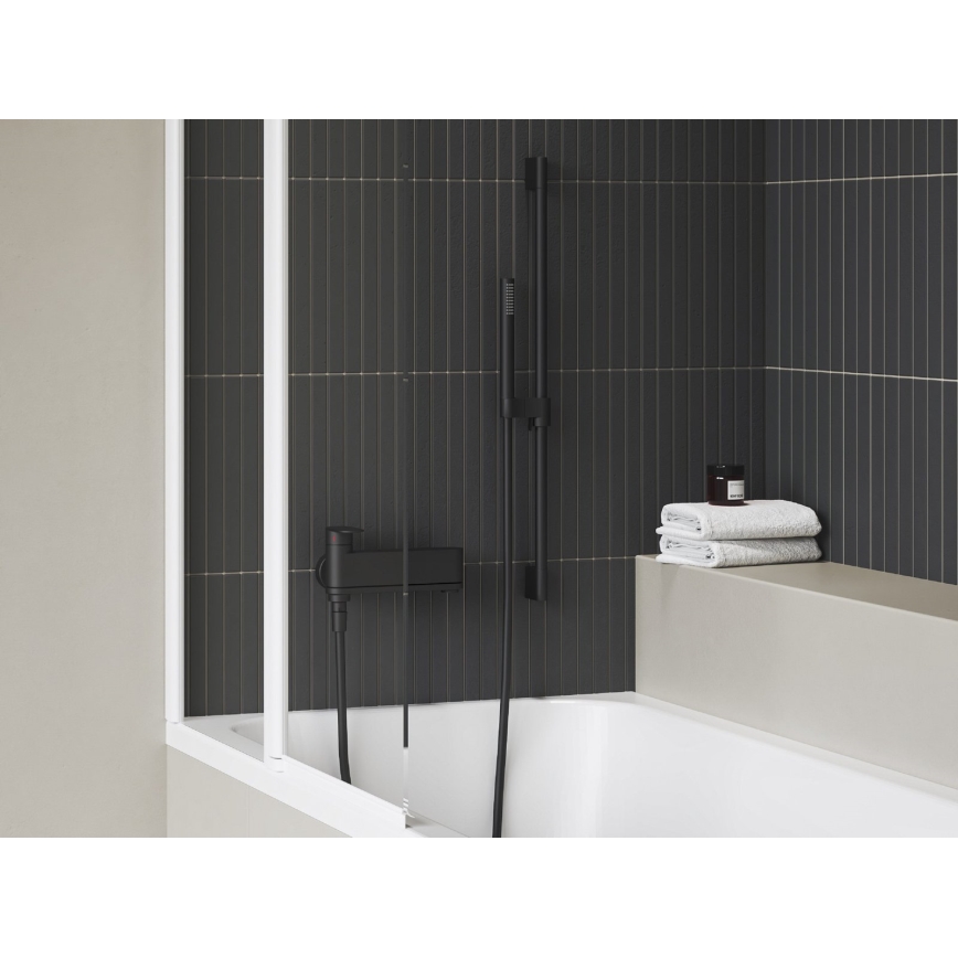 Ravak X070463 - Μπαταρία μπανιέρας CHROME μαύρη