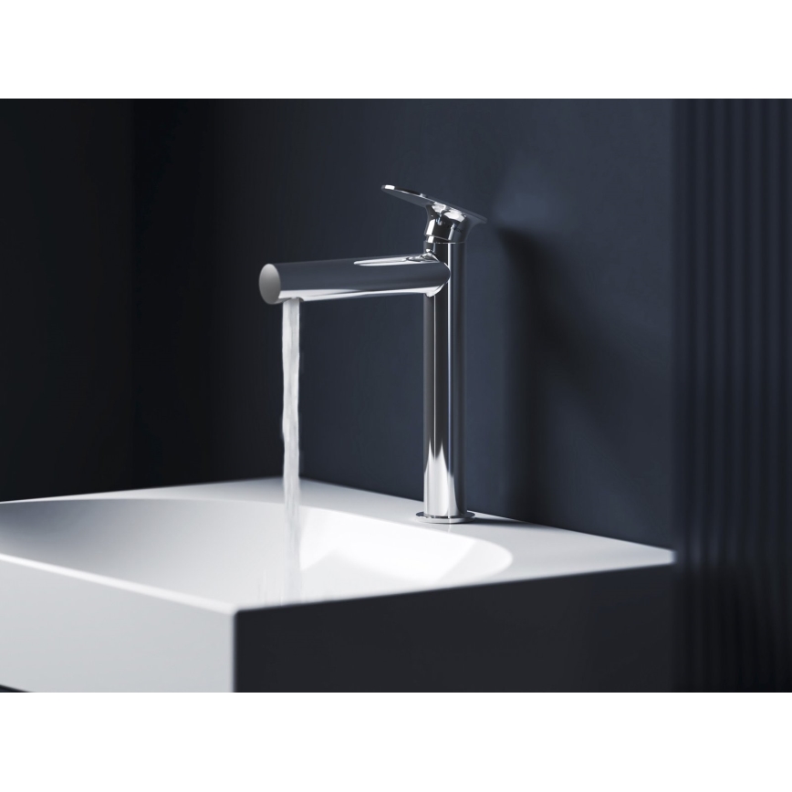 Ravak X070524 - Μπαταρία νιπτήρα SPRING 25,4 cm γυαλιστερό χρώμιο