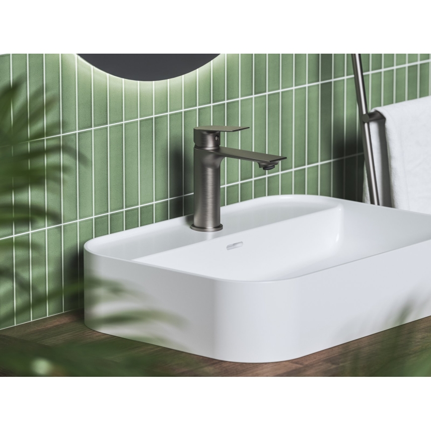 Ravak X070652 - Μπαταρία νιπτήρα PLAN 16,8 εκ., σε βουρτσισμένο γραφίτη