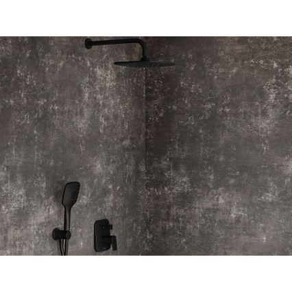 Ravak X07P569 - Χειρολαβή ντους με πλήκτρο, μαύρη