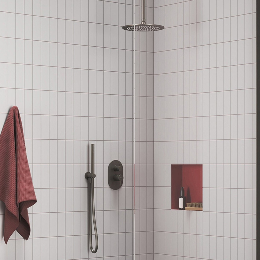 Ravak X07P694 - Τηλέφωνο ντους σε βουρτσισμένο γραφίτη