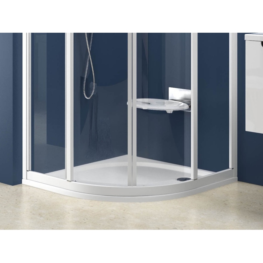 Ravak XA237711010 - Τεταρτοκυκλική ντουζιέρα ELIPSO 90x90 cm λευκή