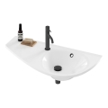 Ravak XJ1L1100000 - Κρεμαστός νιπτήρας AVOCADO 85x45 cm από χυτό μάρμαρο/λευκό