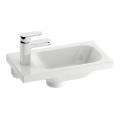 Ravak XJGL1100000 - Επιτοίχιος νιπτήρας CHROME 40x22 cm χυτό μάρμαρο/λευκό