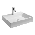 Ravak XJO01250000 - Επιτοίχιος νιπτήρας NATURAL 50x45 cm χυτό μάρμαρο/λευκό