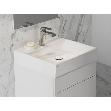 Ravak XJO01250000 - Επιτοίχιος νιπτήρας NATURAL 50x45 cm χυτό μάρμαρο/λευκό