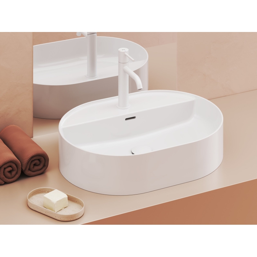 Ravak XJX01155003 - Επιτραπέζιος νιπτήρας CERAMIC SLIM 55x40 cm κεραμικός/λευκός