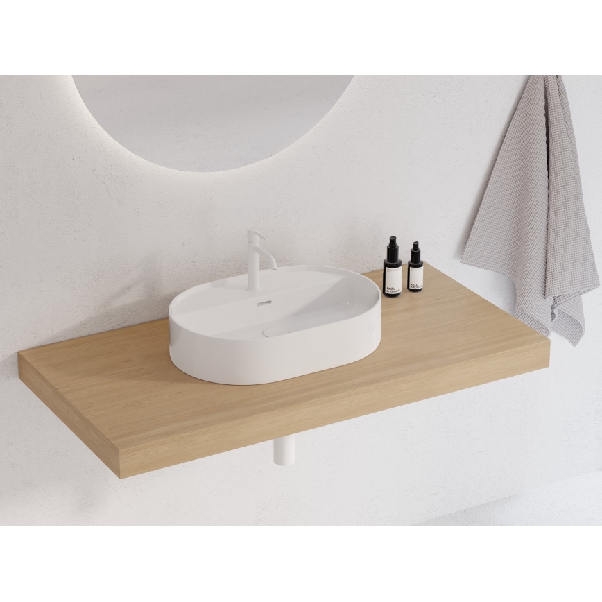 Ravak XJX01155003 - Επιτραπέζιος νιπτήρας CERAMIC SLIM 55x40 cm κεραμικός/λευκός