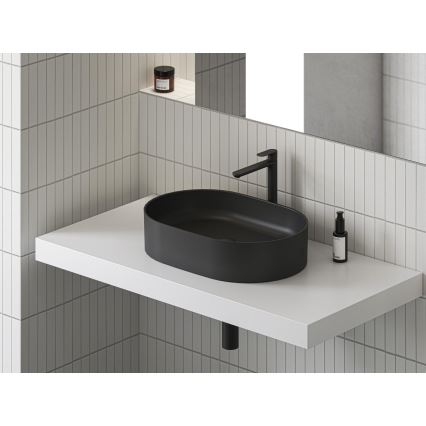 Ravak XJX0D155000 - Επιτραπέζιος νιπτήρας CERAMIC SLIM 55x37 cm κεραμικός/μαύρος