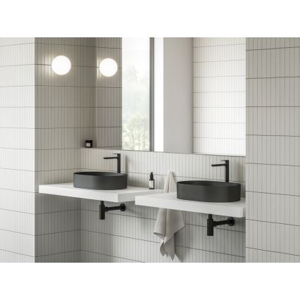 Ravak XJX0D155000 - Επιτραπέζιος νιπτήρας CERAMIC SLIM 55x37 cm κεραμικός/μαύρος