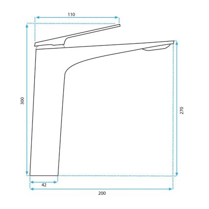 REA-B0493 - Μπαταρία νιπτήρα AVALON 30 εκ. σε βουρτσισμένο χαλκό