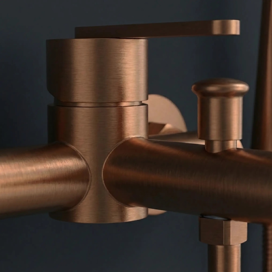 REA-B0973 - Σετ μπανιέρας ONTARIO σε βουρτσισμένο χαλκό