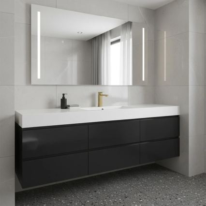 REA-B0976 - Βρύση νιπτήρα ARLO 17 εκ. σε βουρτσιστό χρυσό