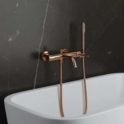REA-B0980 - Σετ μπαταρίας για μπανιέρα LUNGO DIAMOND, βουρτσισμένος χαλκός